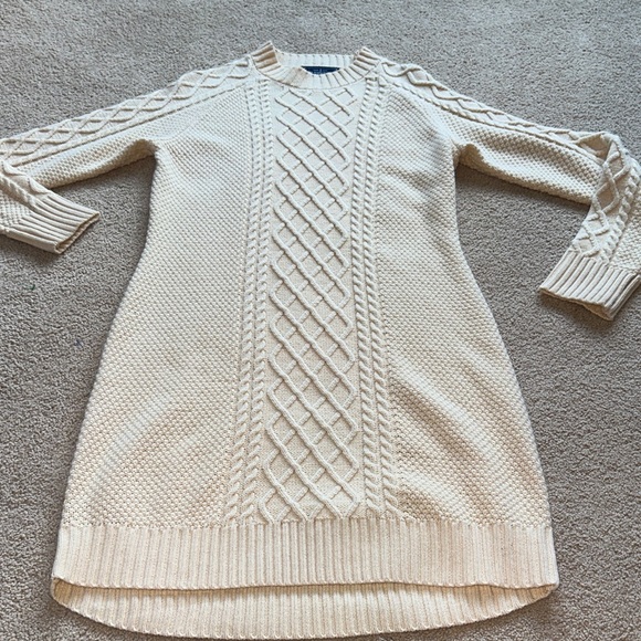 Kiel James Patrick cable knit wool blend sweater dress - Picture 2 of 12